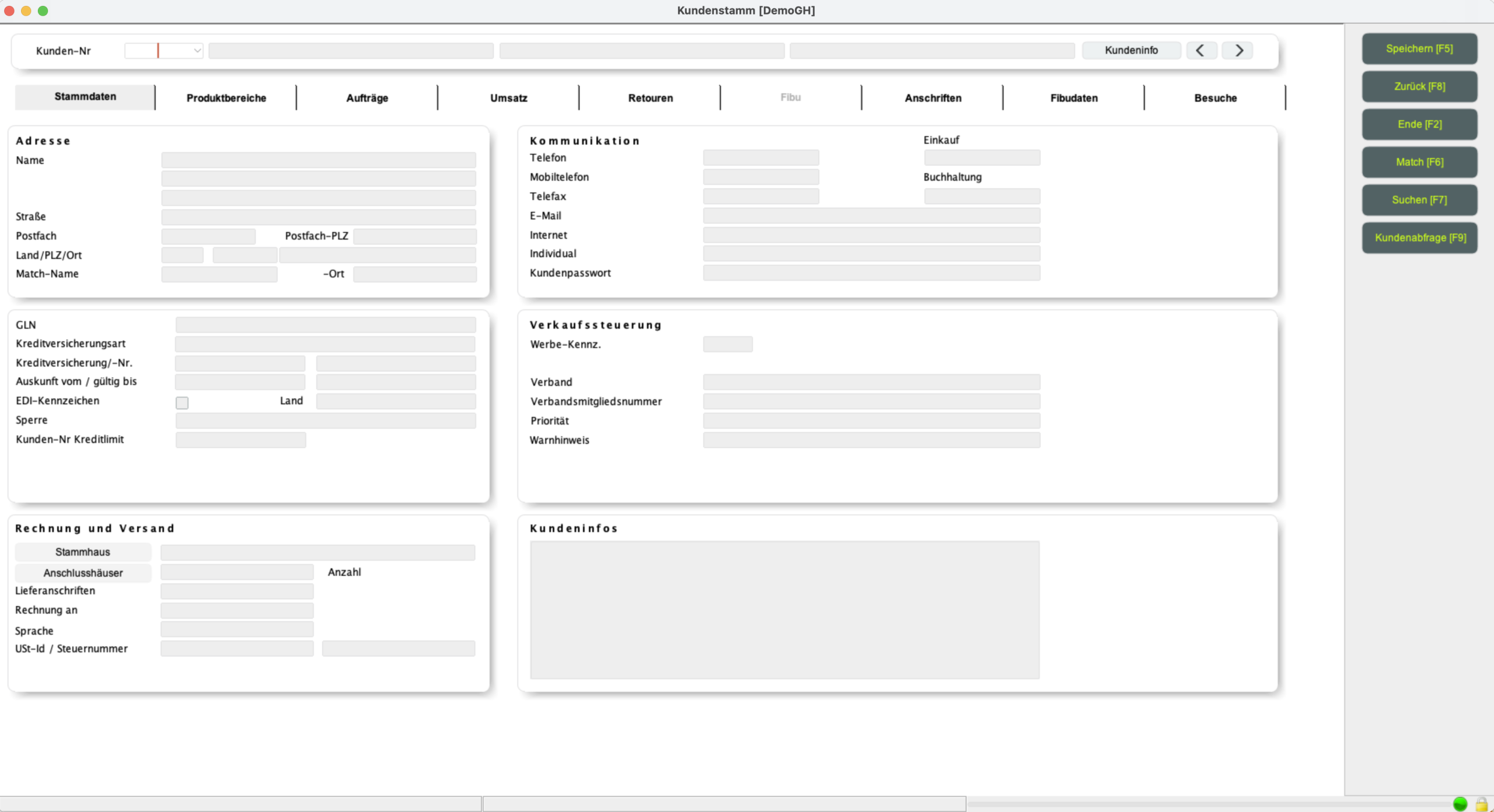 prodress Software Dashboard